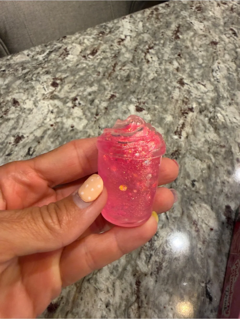 Pink Strawberry Drink Super Squishy Party Favors - Pink